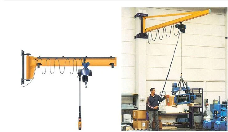 China Electrical 250 Kg Column Chain Hoist Pillar Wall Bracket Jib Crane Dealer