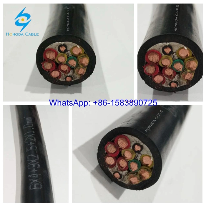 Galvanized Steel Armoured Pilot Cable 1kv 4X4 + 4X2X1.5 Control Cable