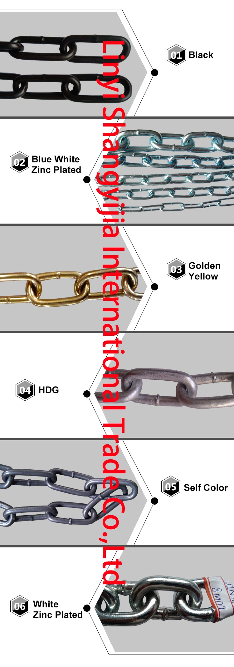 Smooth Welding DIN766 Galvanized Chain Galvanized Chain