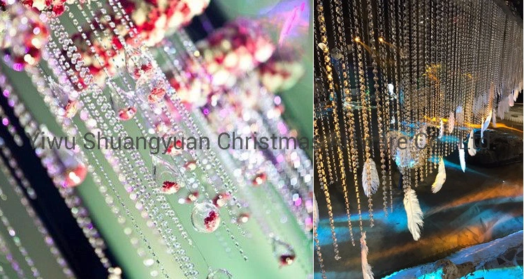 Plastic Chain Round Plastic Beads Chain for Christmas Decoration