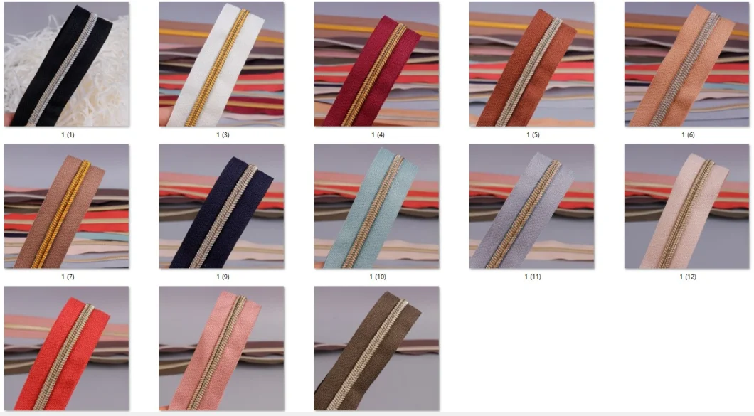 Bulk Cargo Cheap Price Nylon Zipper Long Chain for Home Textiles 3# Nylon Zipper Roll Manufacture