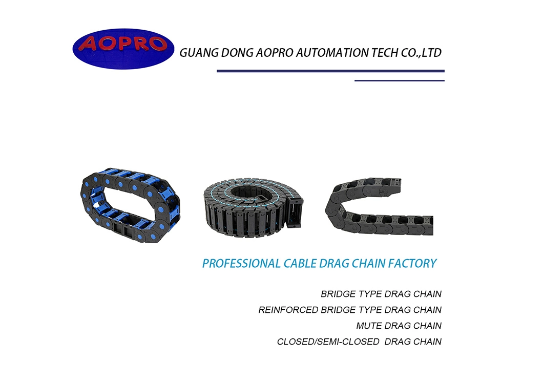 Aopro Bridge Type Engineering Plastic Cable Drag Chain