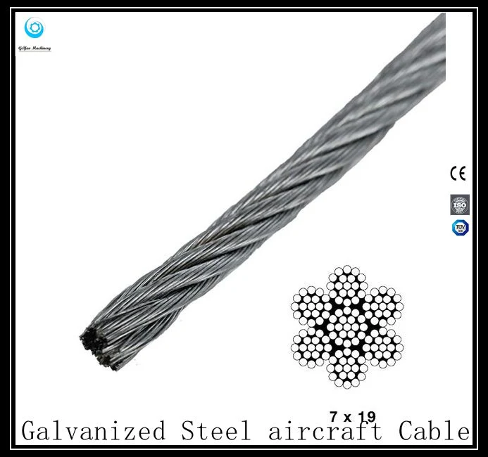 Galvanized Steel Cable 7X19 -Aircraft Cable