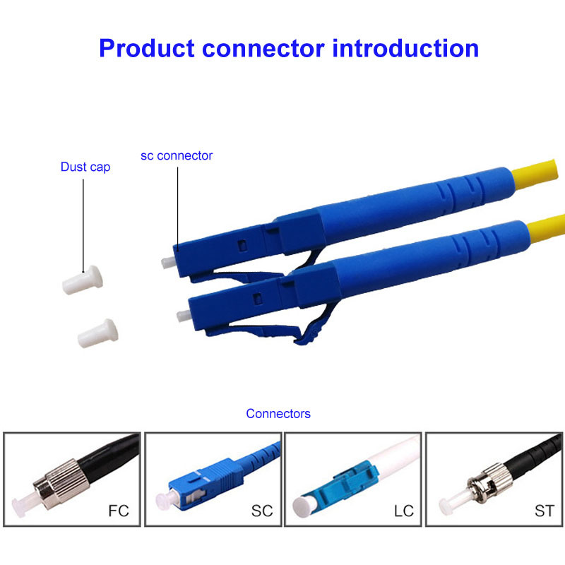 Optical Fiber Pigtail Sc/Upc~LC/Upc Single-Mode 1-Core Carrier-Grade OS2 Fiber Cable