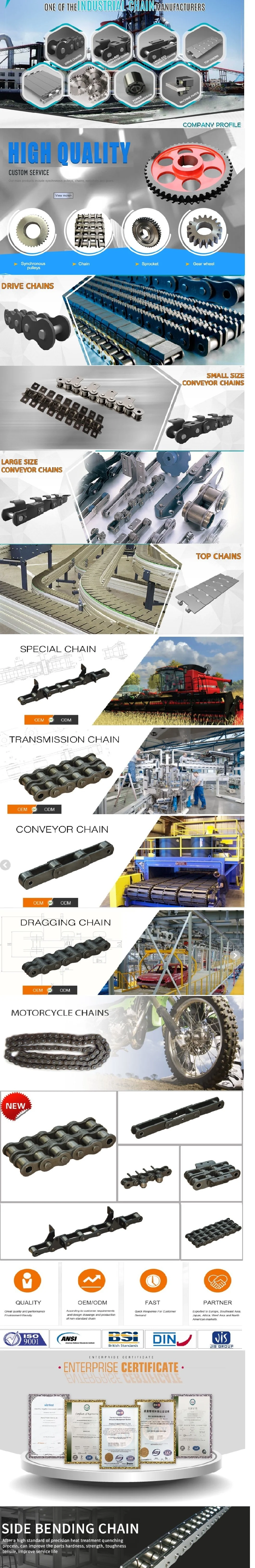 Stainless Steel Hollow Pin Chains Long Pitch Flat Top Table Car Parking Drag Sharp Mine Machinery Grain Machine Paver Supplyer Stainless Steel Hollow Pin Chain
