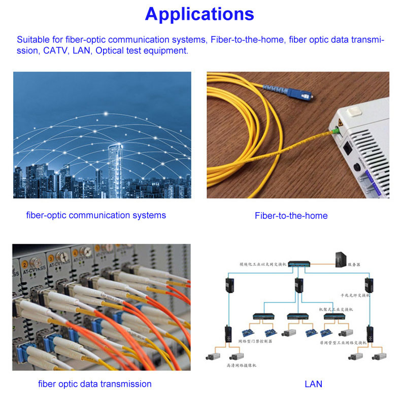 Optical Fiber Pigtail Sc/Upc~LC/Upc Single-Mode 1-Core Carrier-Grade OS2 Fiber Cable