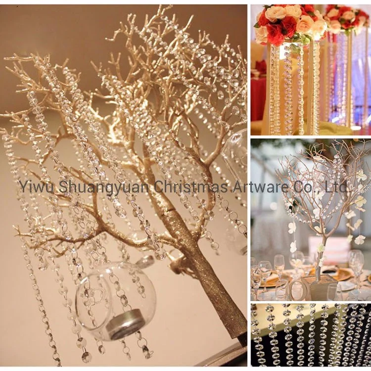 Plastic Chain Round Plastic Beads Chain for Christmas Decoration
