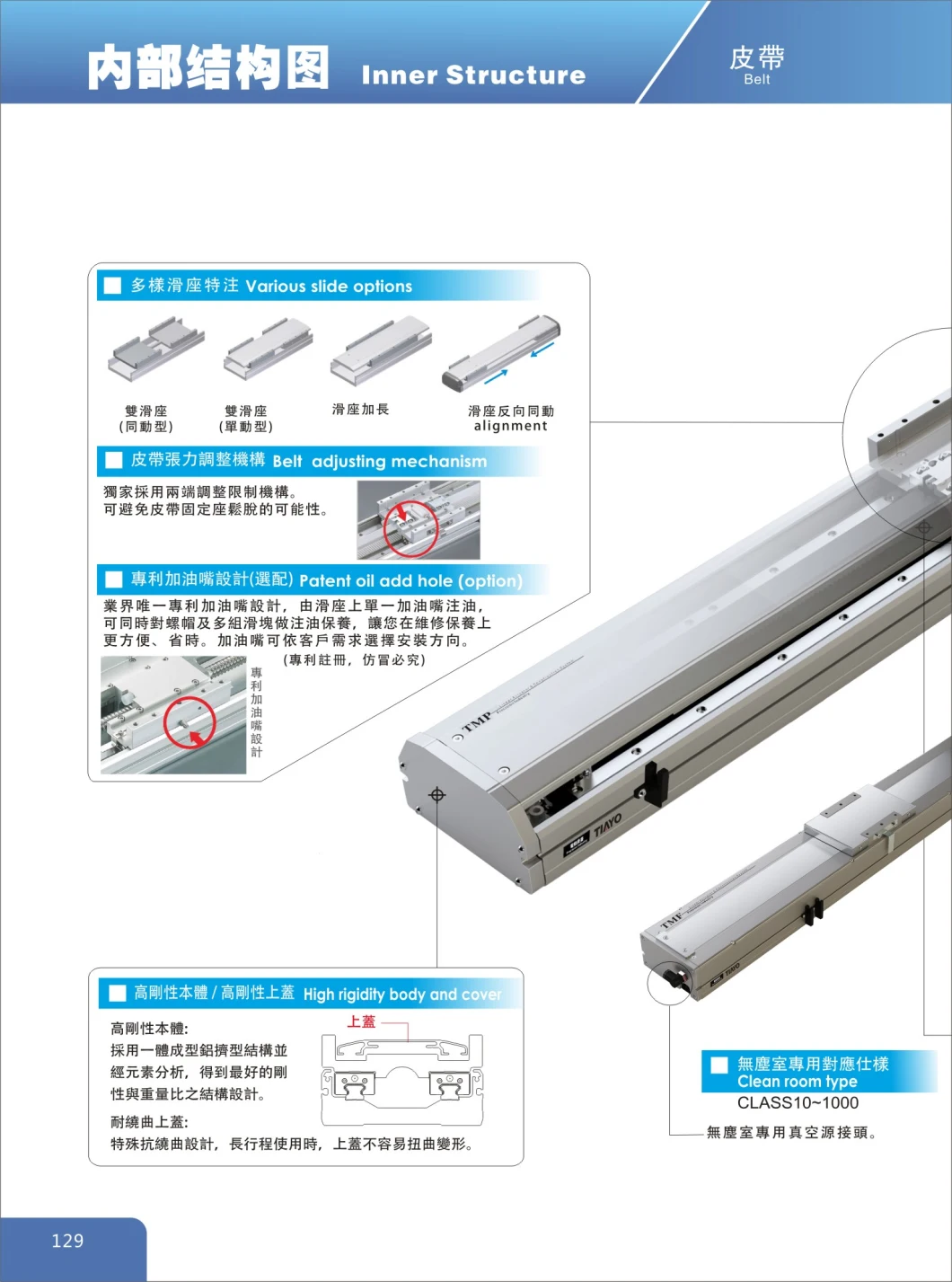 Factory Price Semi Enclosed Linear Belt Driven Guide