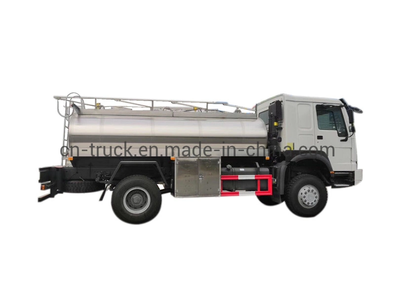 HOWO 8t 9t 10t 4X4 Stainless Steel Water Carrier Tank Vehicle