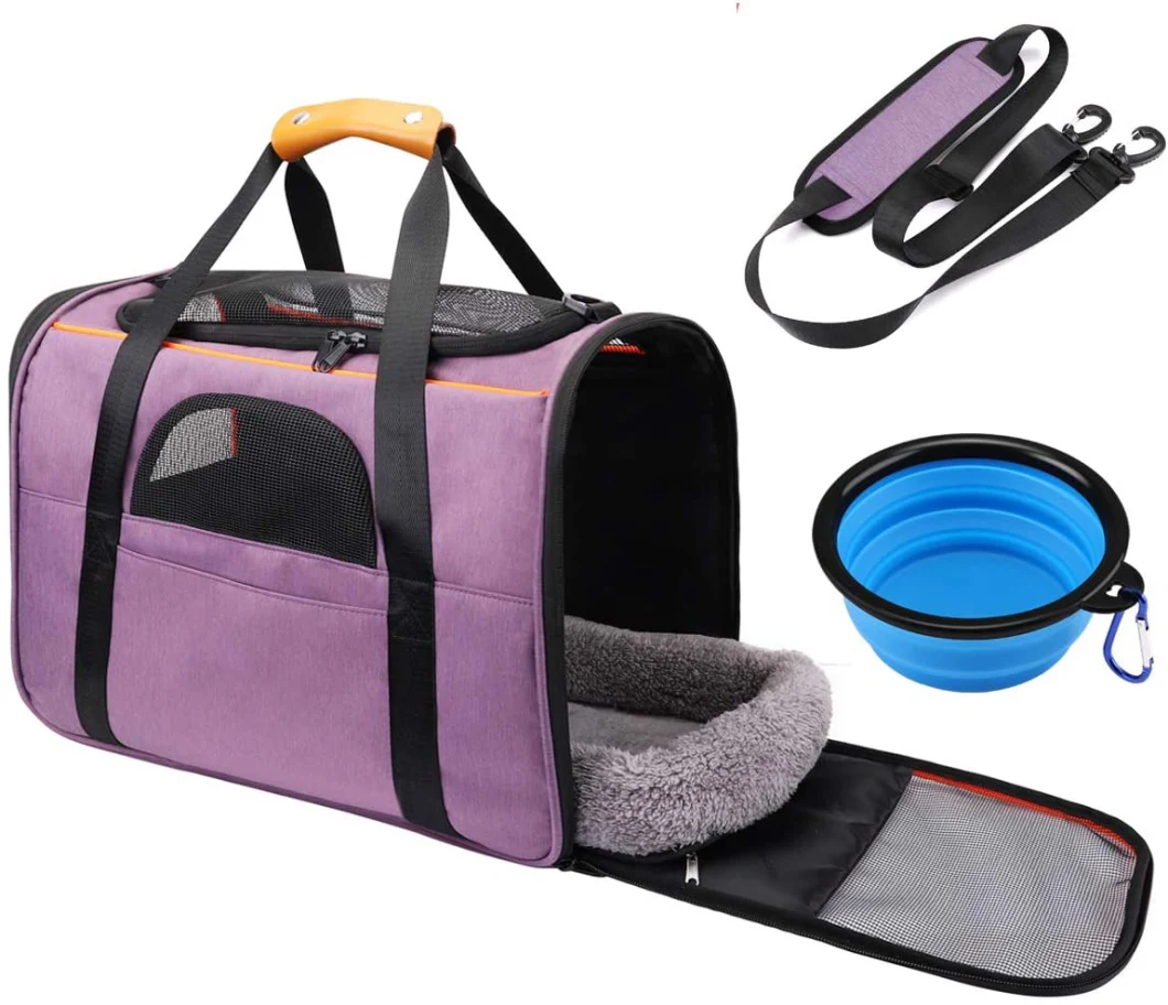 Amazon Hot Sale Pet Carrier Airline Approved Small Dog Carrier Soft Sided Collapsible Portable Travel Dog