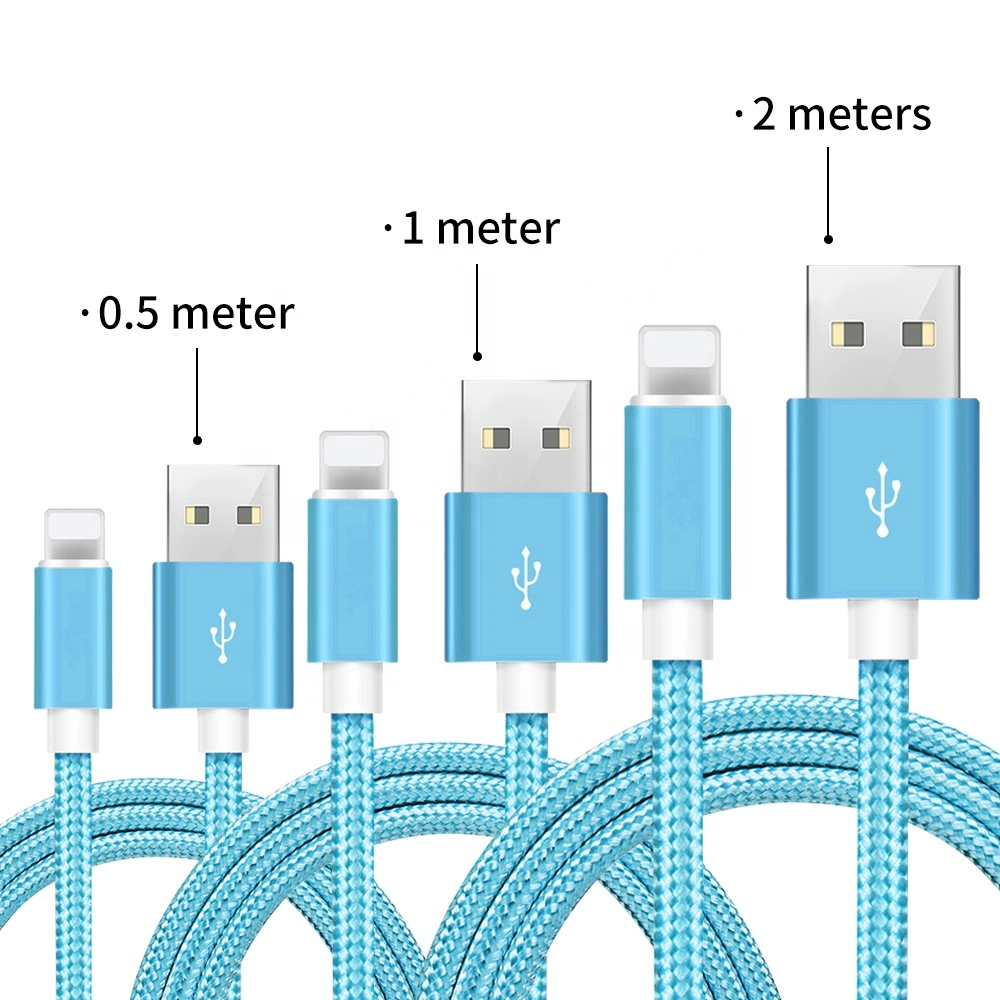 10FT 3 Nylon Braided USB Cable Lightinig Cable iPhone Cable Mobile Data Cable