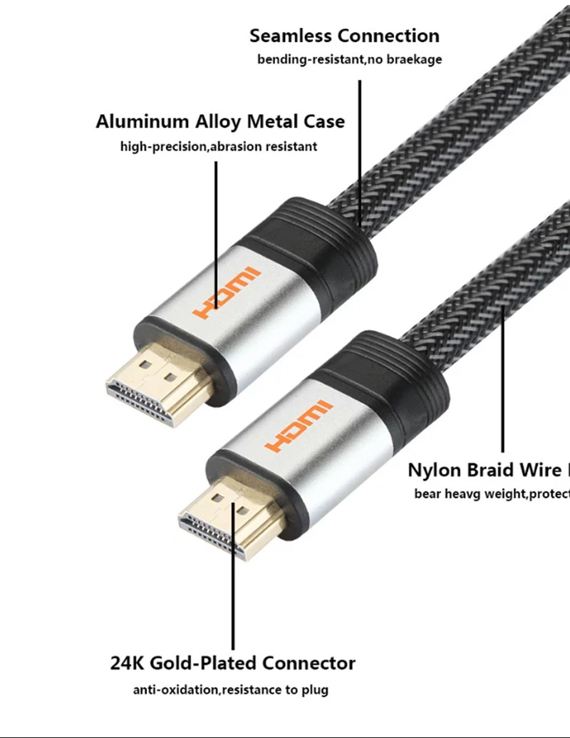 High Speed Premium HDMI Cable Support Ethernet 4K HDMI to HDMI Cable