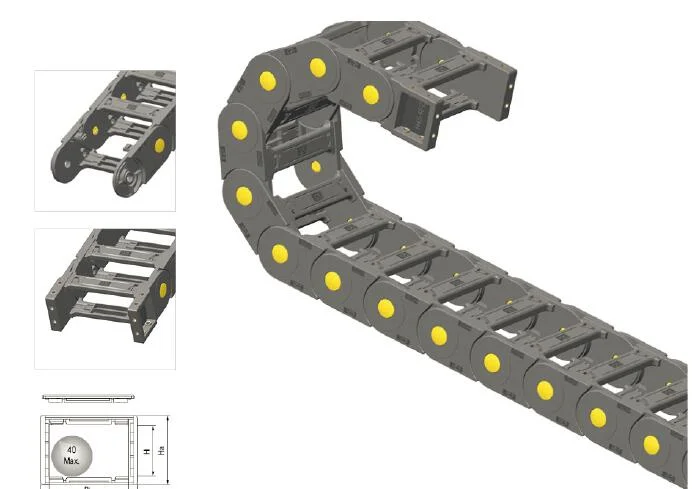 Mini Series Plastic Chain for CNC Machine by Jflo