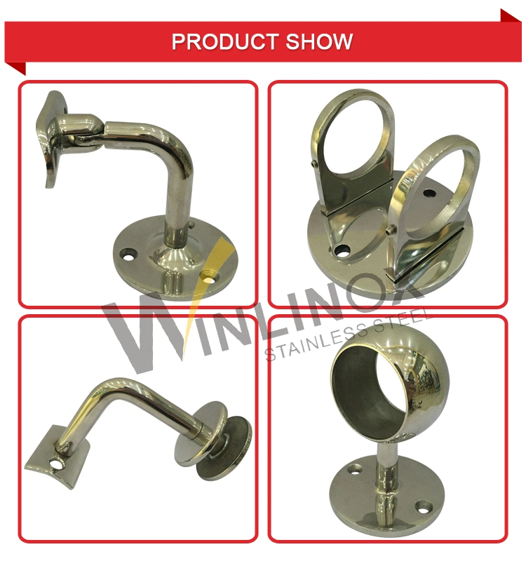 40*40mm Stainless Steel Square Tube Bracket Handrail Support Pipe Carrier