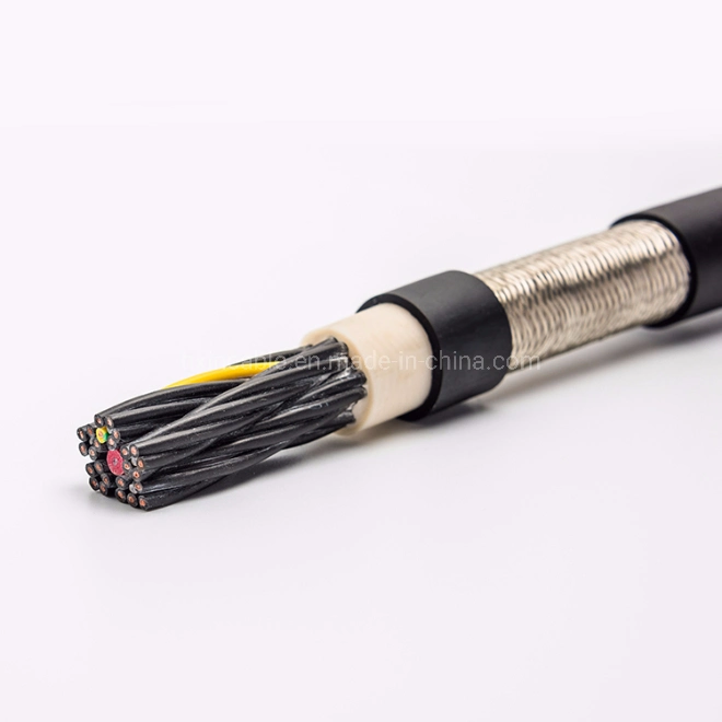 Flexible Drag Chain Shielded Cable Trvvp4 * 0.2m2 CNC Cable, Soft, Wear-Resistant, Waterproof and Oil-Proof
