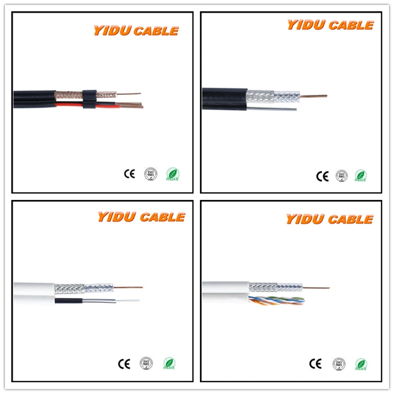 High Speed Coaxial Manufacturer Rg59 Coaxial Cable CCTV Thin Siamese Cable Rg59+2c Power Cable
