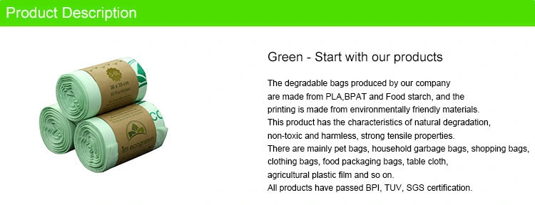Nature Bag Degradable Biodegradable Corn Starch Garbage Bags Corn Starch Trash Bag