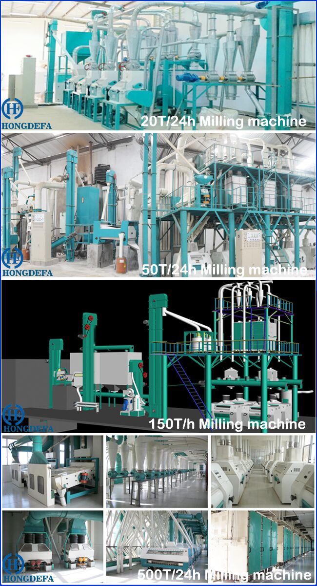 Wheat Processing Production Line Maize Corn Flour Meal Mill Milling Machine