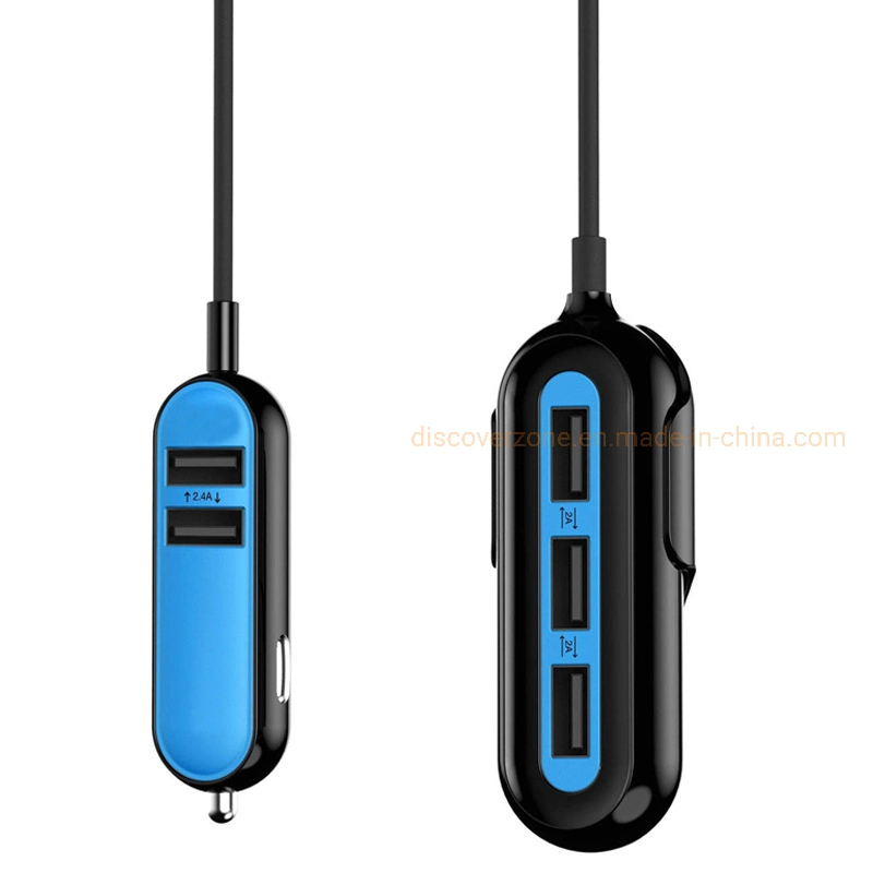 2019 Latest Car Charger Front and Rear Quick Car Charger 5USB Fast Charge