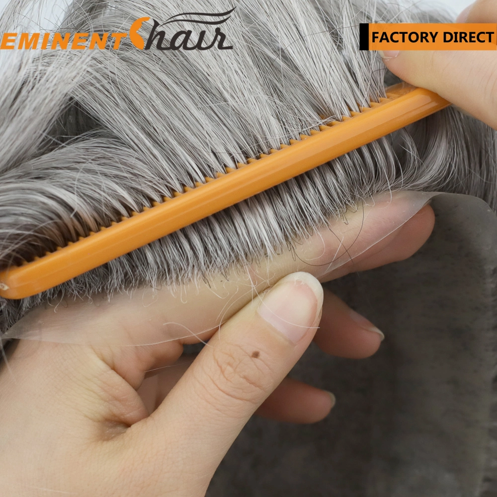 Grey Hair Men's Hair Replacement--Factory Direct Hair Replacement