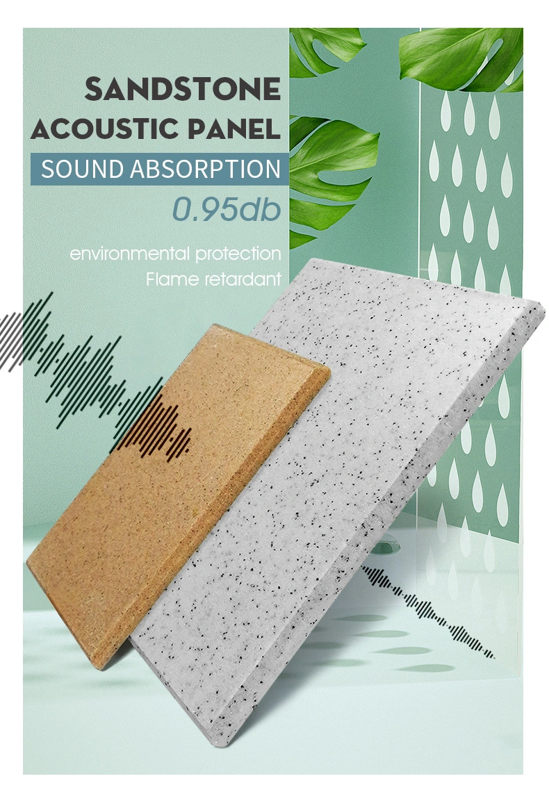 Sound & Heat Insulation Wall Sound Absorption Sandrock Acoustic Panel