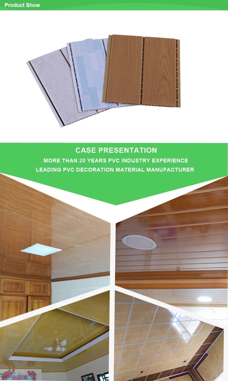 Interior Decorative Wood Plastic PVC Wall Panel and Ceiling Panel