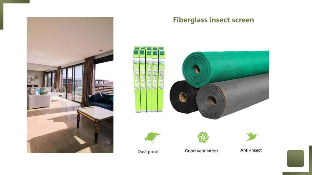Fire Resistant Fiberglass Window Screen Fiberglass Insect Screen for Window