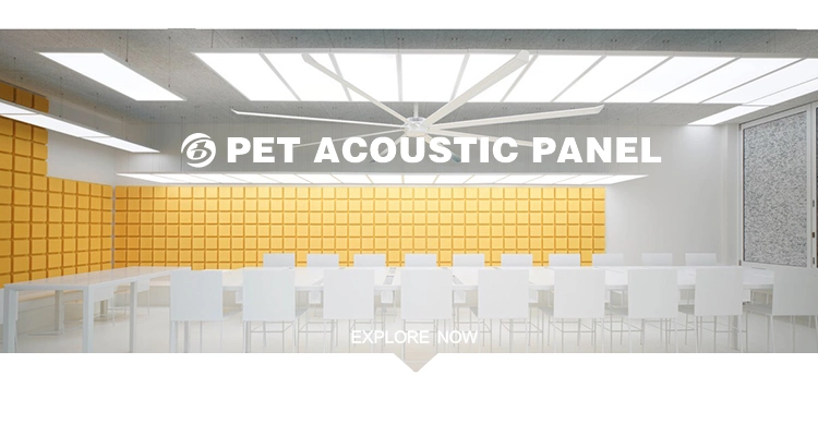 Polyester Fiber Acoustic Panel Pet board Ceiling Building Material 3D Panel
