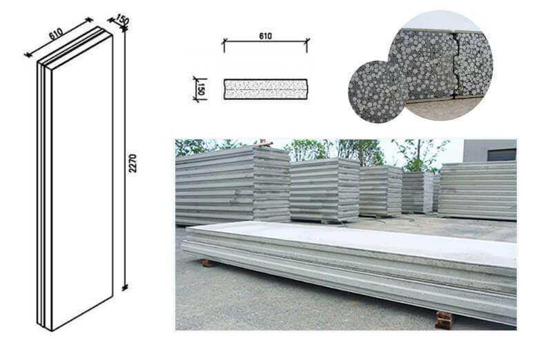 Lightweight Fire Rated Sandwich Panel for Hotel/Residential/School
