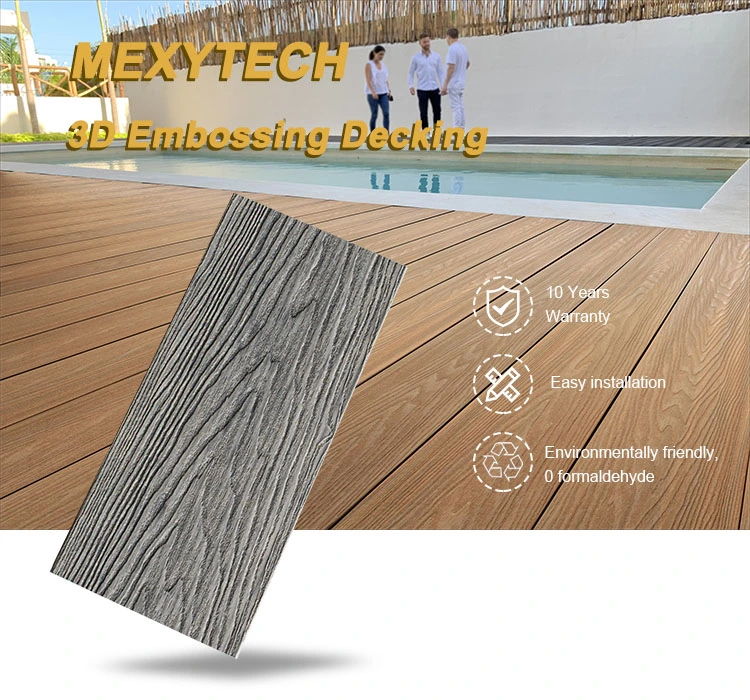 3D Embossing Wood Texture Natural Wood Wall Panel WPC