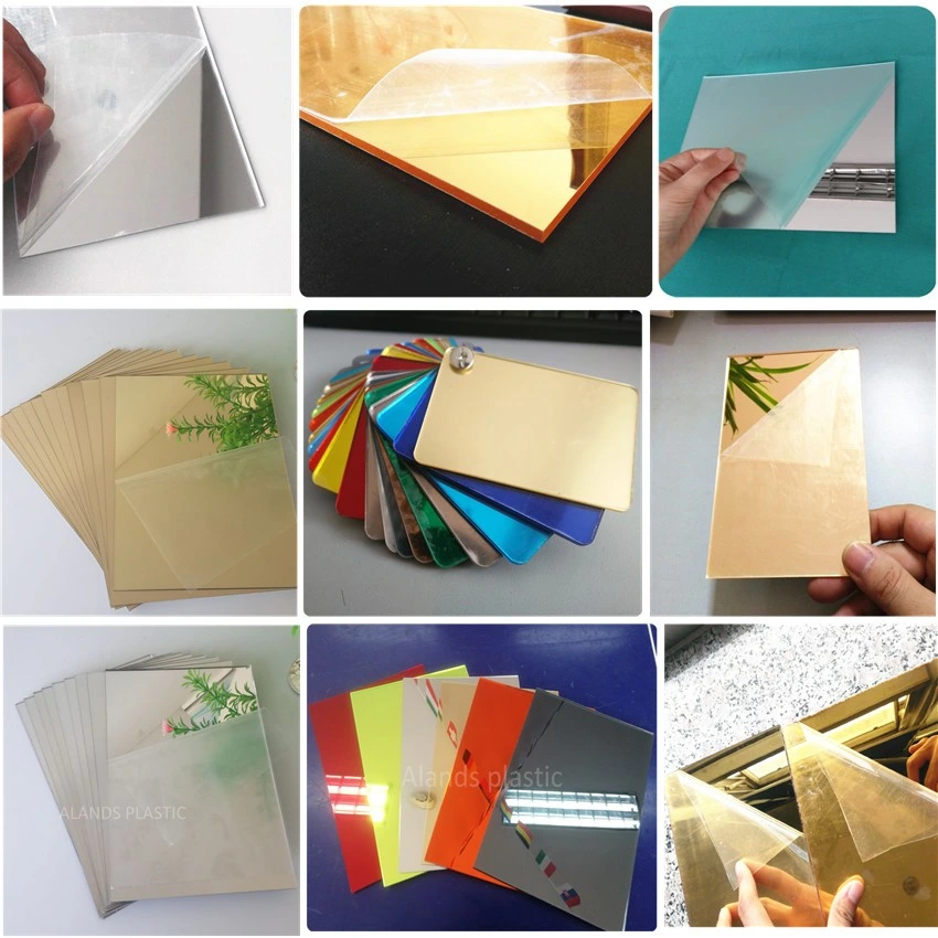 Colorful Plexiglass Solid Surface Mirror Sheet Acrylic Mirror Sheet