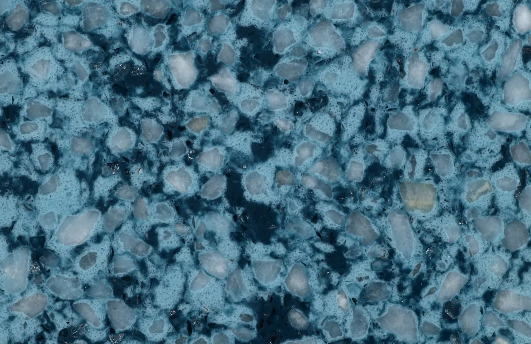 Q150 Blue Snow-- Body Artificial Granite Marble Artificial Stone Quartz Stone for Countertop