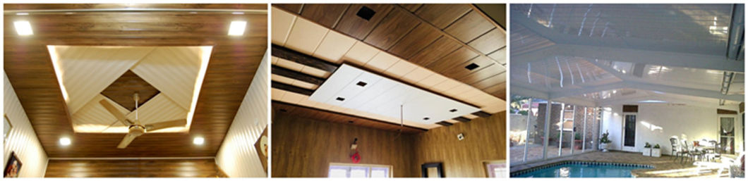 Laminated PVC Walls Plastic Drop Ceiling Panels for T-Bar Panel