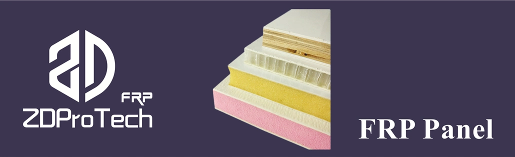 High Glossy Surface 13mm PP Honeycomb + 1.5 mm GRP FRP Fiberglass Honeycomb Sandwich Panels.
