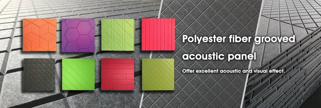 Carved Polyester Fiber Acoustic Panel Ecoustic Panel Plus From Factory