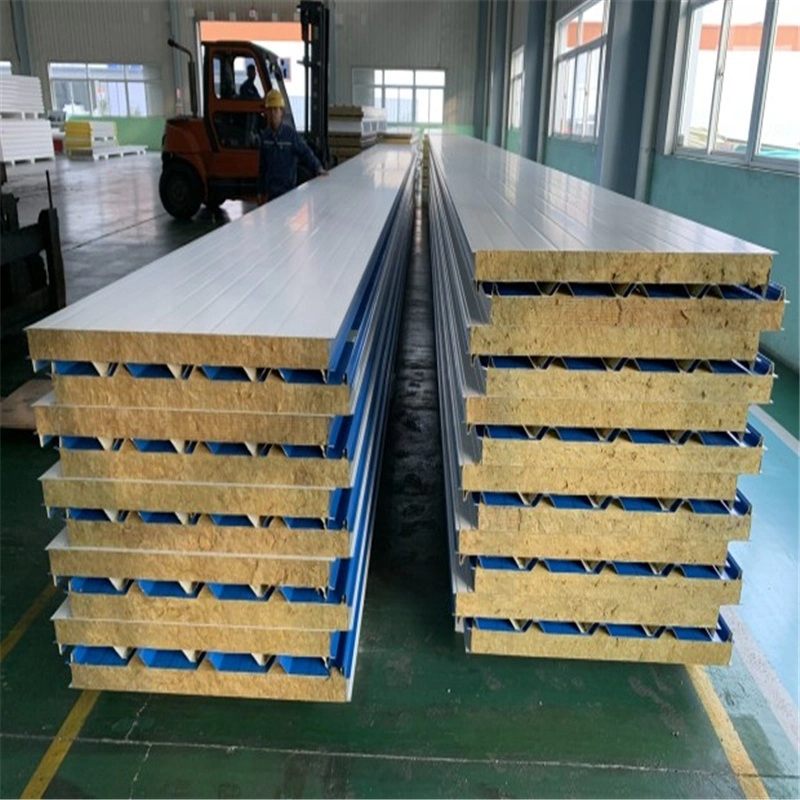 Low Price Fire Resistance Rockwool Sandwich Panel for Building Cladding System