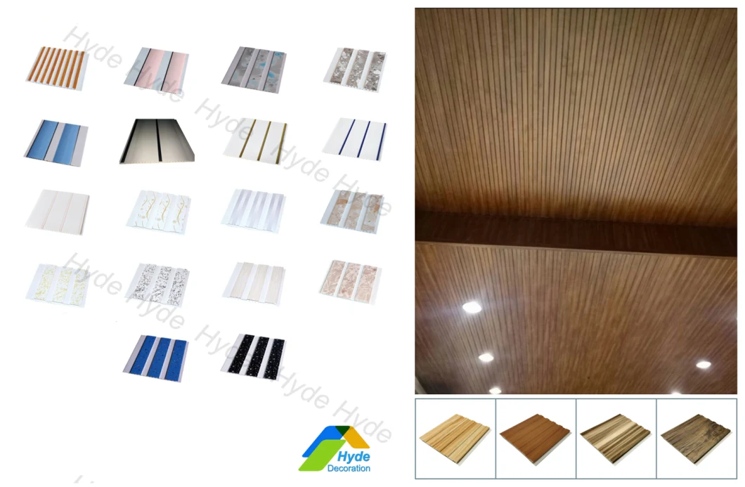 PVC Wood Acoustic Panels Wall Board Decoration Material False Ceiling
