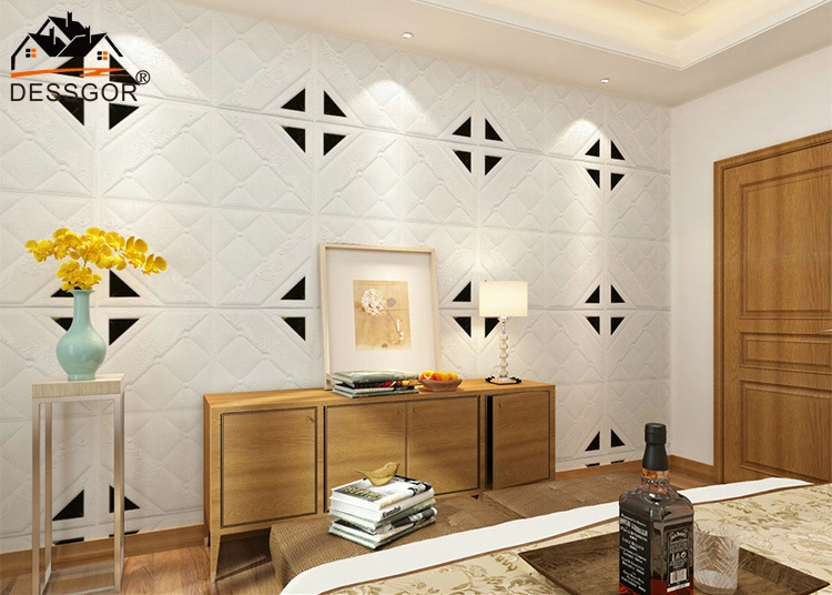 Square Wall Brick panel with Mirror Baseboard Ceiling 3D Wall Panel
