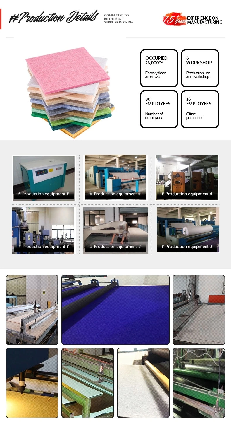 Acoustic Insulation Rolls Sound Absorbing Polyester Pet Acoustic Panel Soundproof Acousti