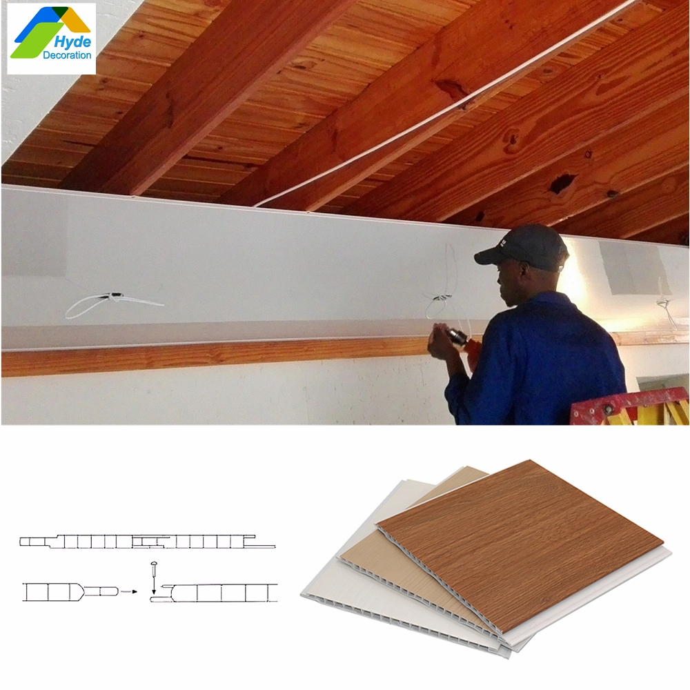 Engineered Indoor Patterns Laminated PVC Composite Ceiling Wall Decoration Panels for Interior