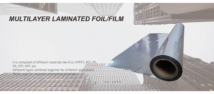 Aluminum Foil Laminated Pet Coated PE Composite Film for Packaging Material