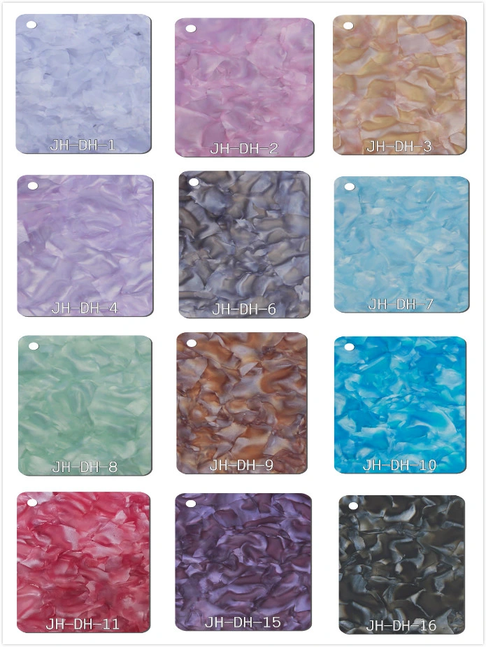Different Types Pattern Cast Acrylic Sheet Plexiglass Panel