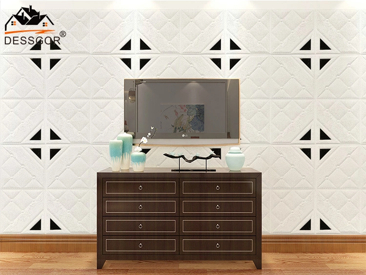 Square Wall Brick panel with Mirror Baseboard Ceiling 3D Wall Panel