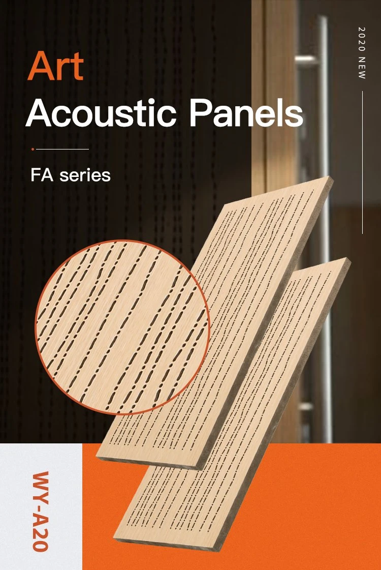 Music Studio Art Wal Acoustic Panel Wooden Acoustic Wall Panel MDF Board