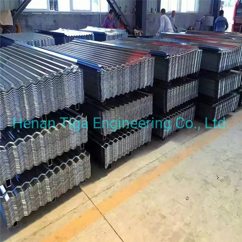 Hot Dipped Trapezoidal Galvanized Steel Roofing Sheets / Zinc Coated Steel Roofing Sheets