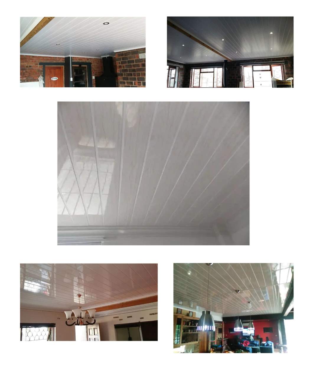 250mm Flat Surface Long Strip Wood Color Printing Design PVC False Ceiling