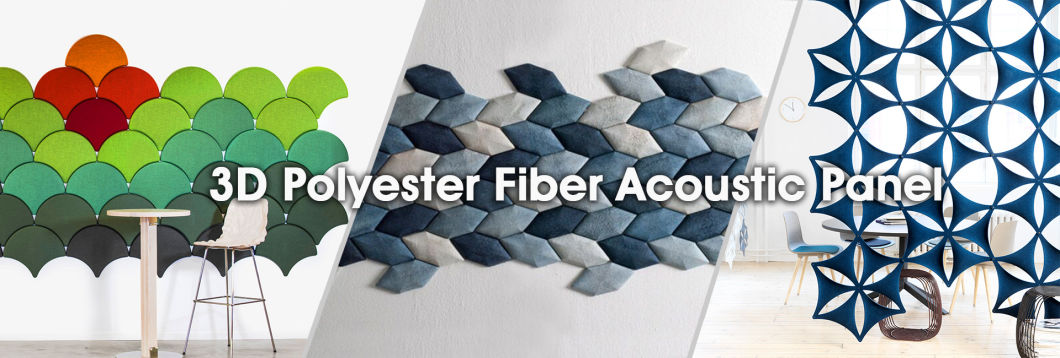 Pet 3D Panel Polyester Acoustic Fiber Felt Sound Board