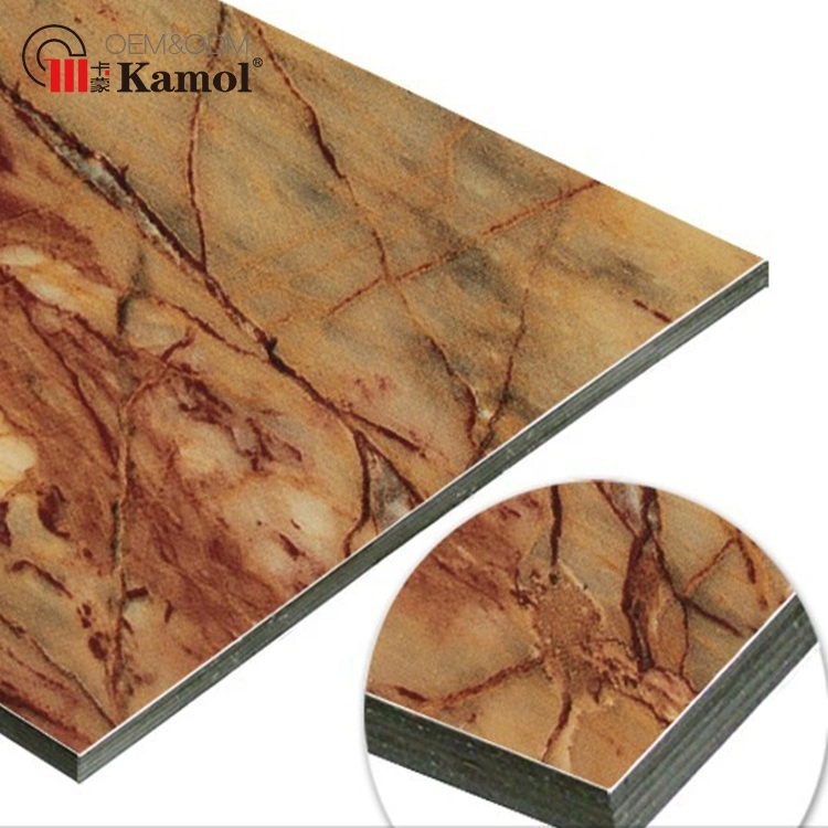 Kamol OEM & ODM Exterior Stone Color Aluminum Composite Wall Panel Price List