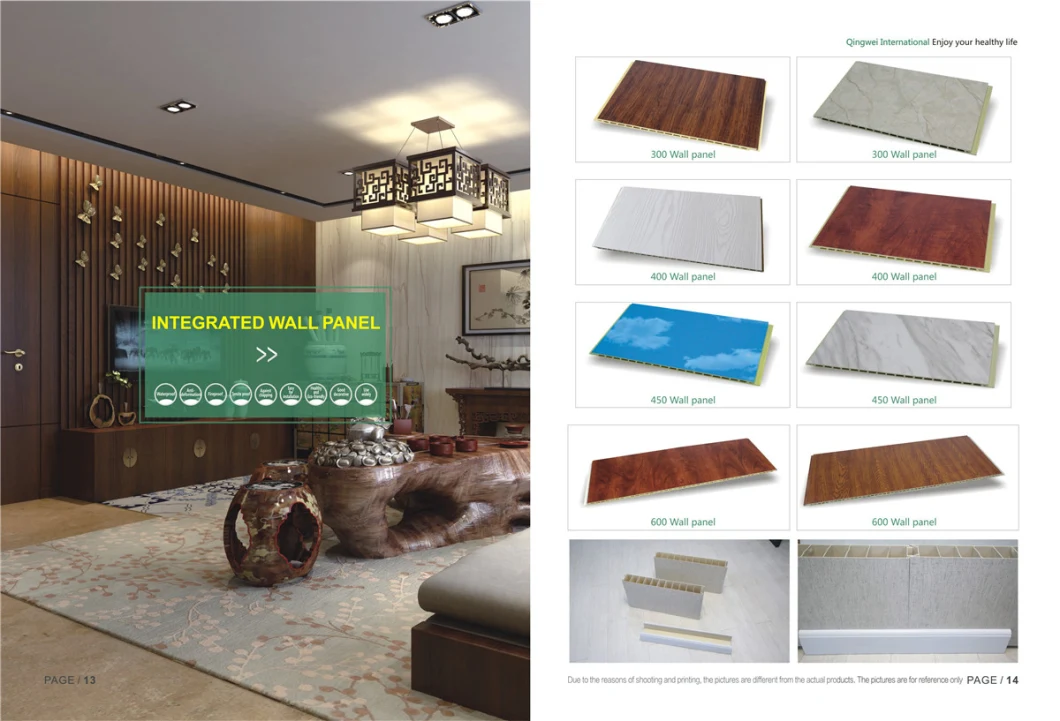 Wear-Resistant and Scratch-Resistant WPC Integrated Wall Panel for Hotel Decoration and Home Decoration