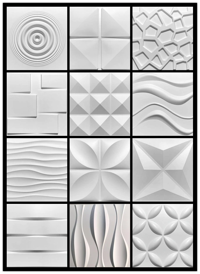 3D Wall Panel PE PVC Material Wall Decoration Panel 3D Wall